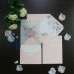 Pink Wedding Invitation Card Romantic Invitation Card with Vellum Paper Cover